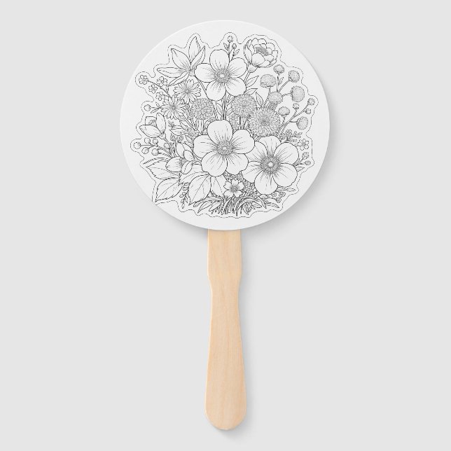 Blumenkunst Fächer (Vorderseite)