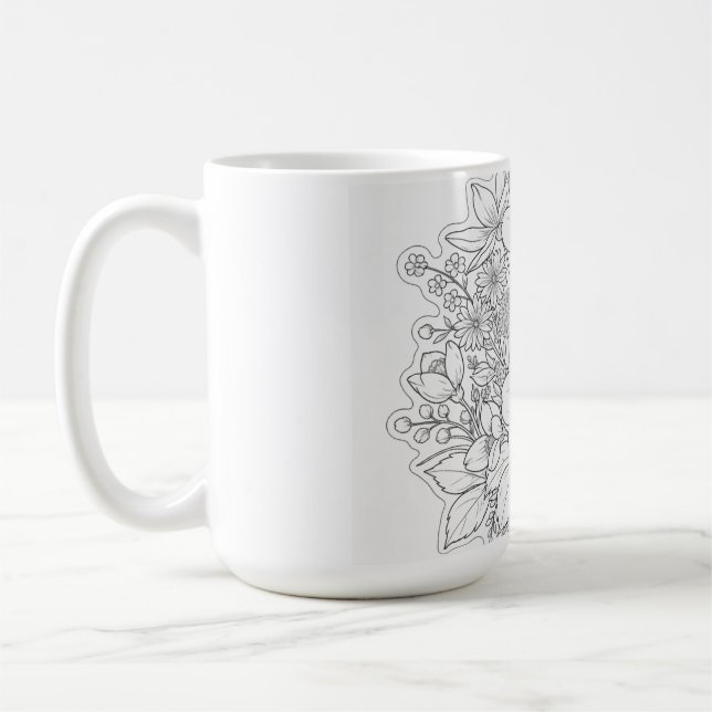 Blumenkunst Kaffeetasse (Links)