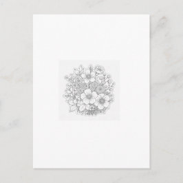 Blumenkunst Postkarte