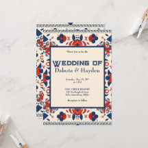 Blumenkunst rot, weiß und blau