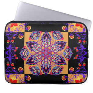 Blumenkunst, Violettkunst Laptopschutzhülle