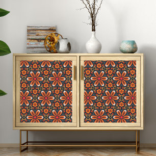 Blumenkünstlermotive im Muster Deko-Skizze Seidenpapier