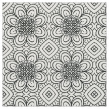 Blumenlabyrinth-Stoff