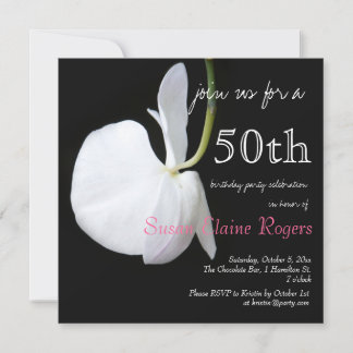 Blumenladen 50. Geburtstag Einladung