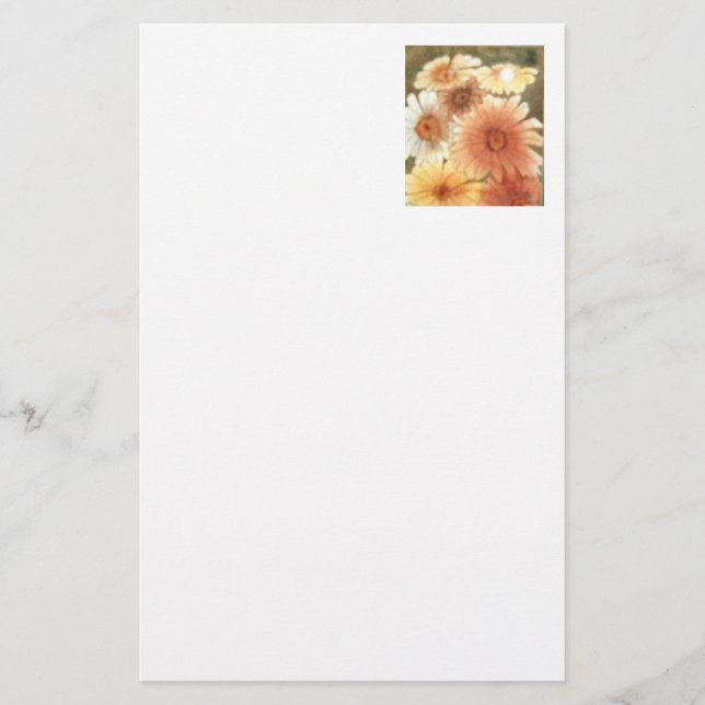 Blumenläden "Pastal Daisies" Briefpapier (Vorderseite)