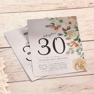 Blumenladen zum 30. Geburtstag Flyer