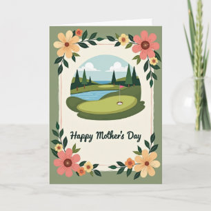 Blumenlandschaft Muttertagskarte Karte