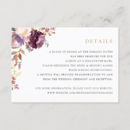 Blumenlavender Blush Elegantes Hochzeitsstil Einladung