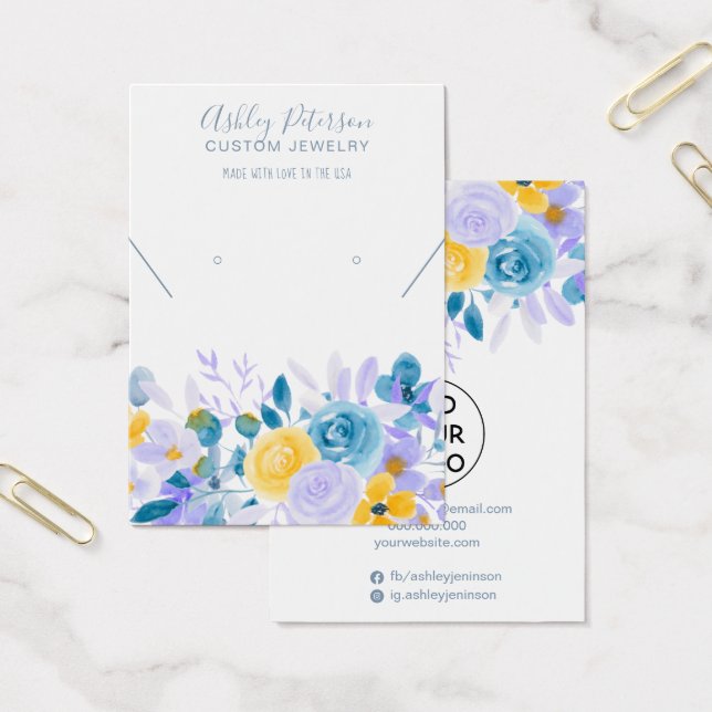 Blumenlavender-Schmuck Ohrring-Halskette (Büro)