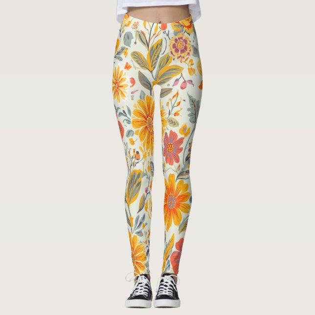 Blumenleggings Leggings (Vorderseite)
