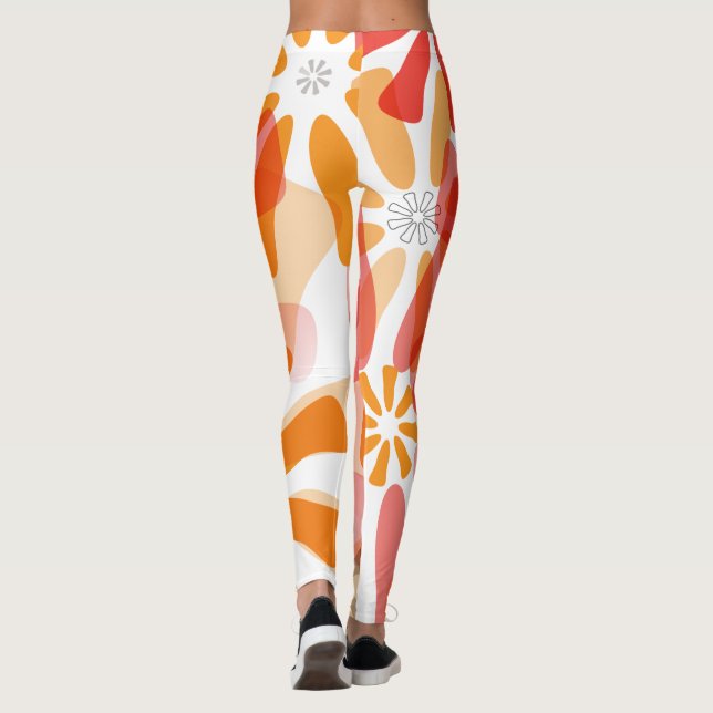 BlumenLeggings mit Aufflackern Leggings (Rückseite)