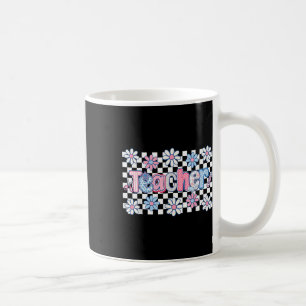 Blumenlehrer Süß Retro Weiblich Lehrer Zurück zur  Kaffeetasse