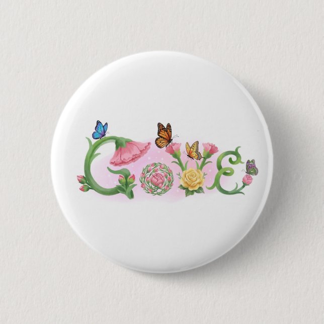 Blumenliebe  button (Vorderseite)