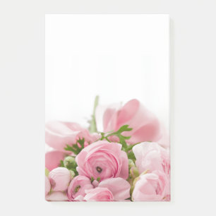 Blumenliebe Rosa Rosen Romantische Post-it-Notizen Post-it Klebezettel