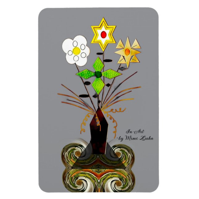 "Blumenlieferung" (4 x 6 flexibel) Magnet (Vertikal)