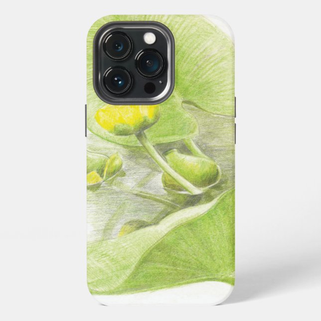 Blumenlilien iPhone Hülle (Hinten)