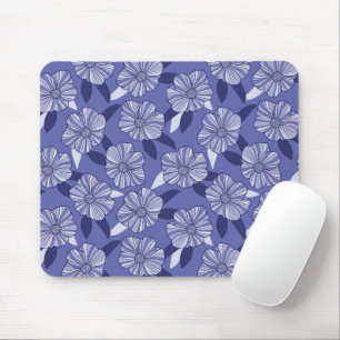 Blumenlinienkunst Mousepad