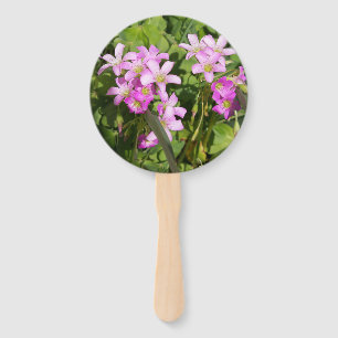 Blumenlüfter mit rosa Wildblumen Fächer