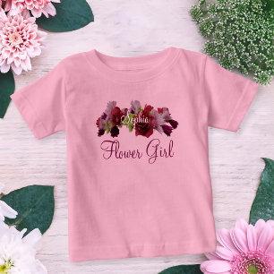 Blumenmädchen-Brautparty Hochzeit Kleinkind T-shirt