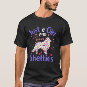Blumenmädchen Frauen Ein Mädchen Das Shelt Liebt T-Shirt