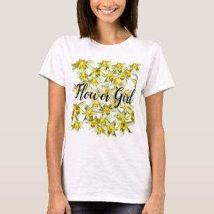 Blumenmädchen Gelbe Daffodien T - Shirt