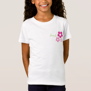 Blumenmädchen mit Namen - Girls Baby Doll T-Shirt