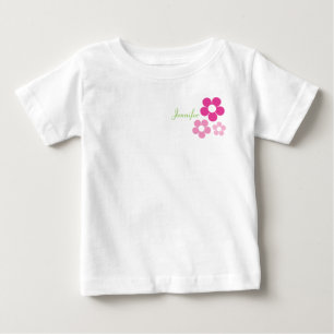 Blumenmädchen mit Namen - Säugling T - Shirt