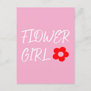 Blumenmädchen Postkarte