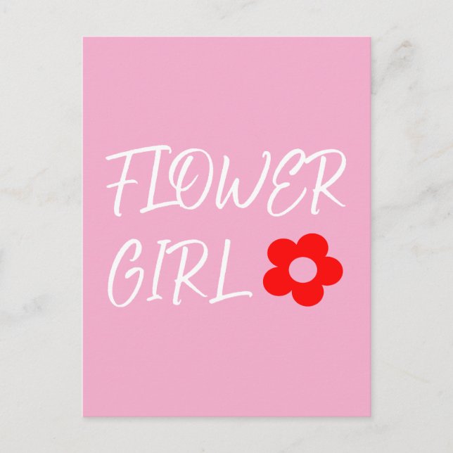 Blumenmädchen Postkarte (Vorderseite)