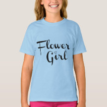 Blumenmädchen Retro Schrift Schwarz auf Blau
