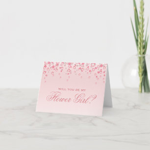 Blumenmädchen? Rosa Erröten Einladung