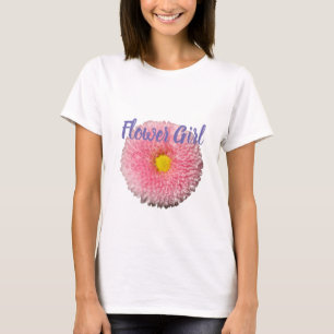 Blumenmädchen-T-Shirt Gänseblümchenblüte T-Shirt