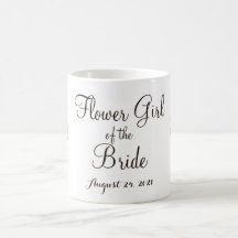 Blumenmädchen-Tasse der Braut