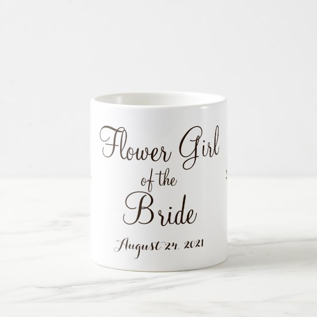 Blumenmädchen-Tasse der Braut Kaffeetasse (Mittel)