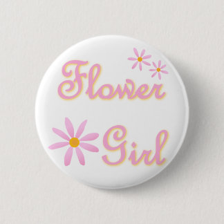 Blumenmädchenknopf Button
