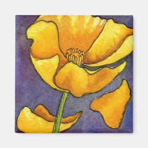Blumenmagnet "Yellow Poppy" Magnet