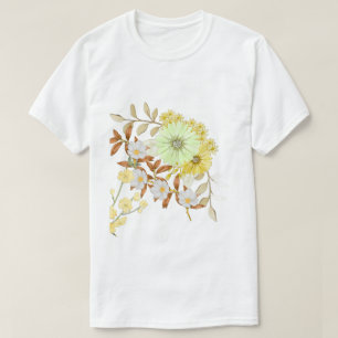 Blumenmalerei Kunstdesign Florale Färbung T-Shirt
