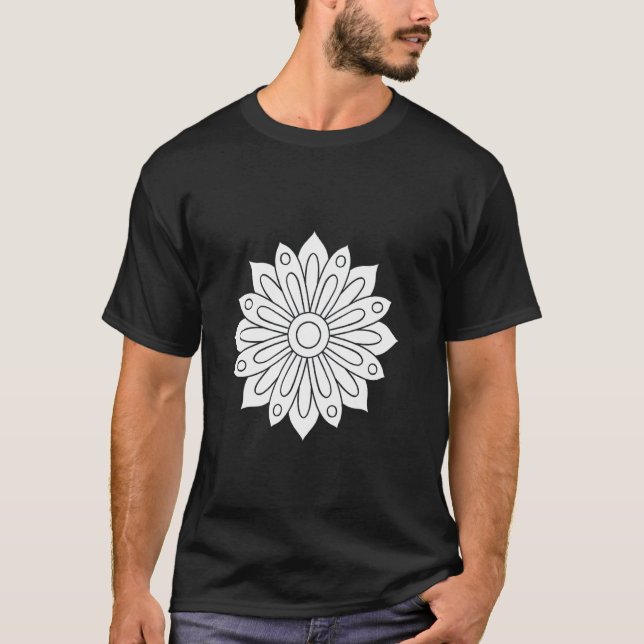 Blumenmalerei T-Shirt (Vorderseite)