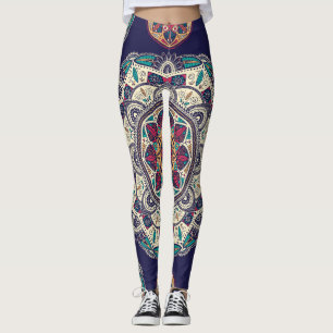 BlumenMandala: Zierhaft Vintag, nahtlos Leggings