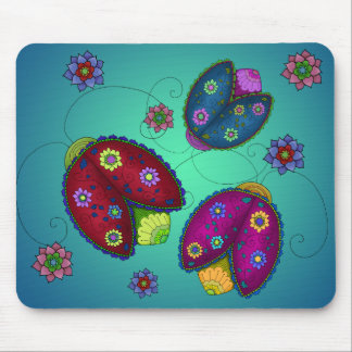 Blumenmarienkäfer Mousepad