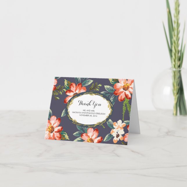 Blumenmarinade - Goldhochzeit danke (Vorderseite)