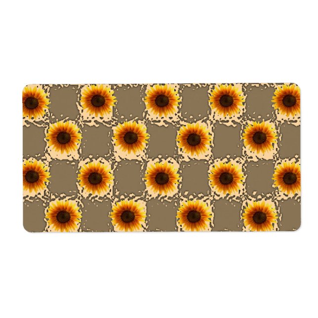 Blumenmarken Sonnenblumen (Vorne)