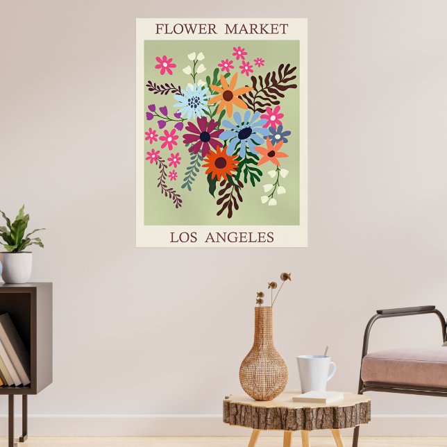 Blumenmarkt, Los Angeles, Poster (Wohnzimmer 3)