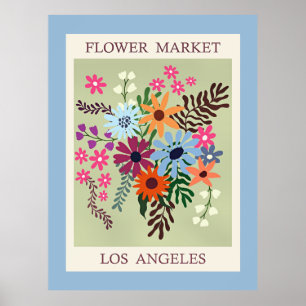 Blumenmarkt, Los Angeles, Poster