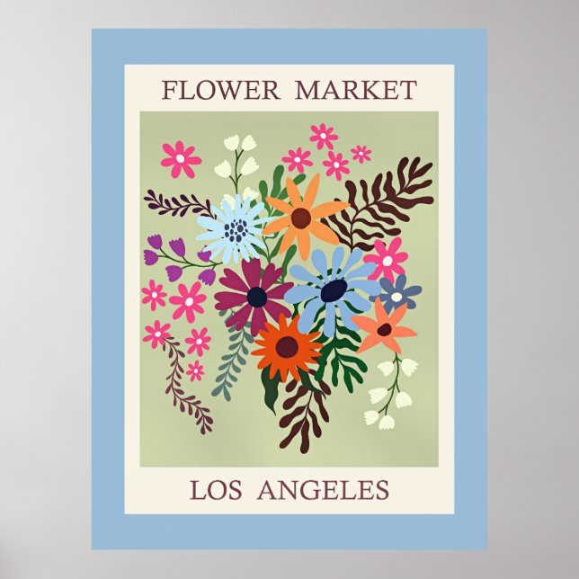Blumenmarkt, Los Angeles, Poster (Vorne)