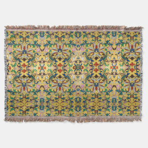 Blumenmarkt Vintage Gelbe Wildblume Botanisch Decke