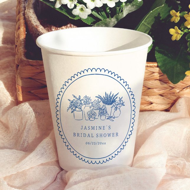 Blumenmarkt Whimsical Brautdusche Pappbecher (Von Creator hochgeladen)