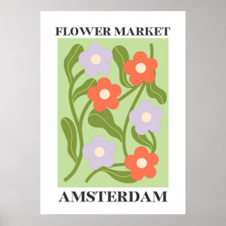 Blumenmarktposter für die Inneneinrichtung Poster
