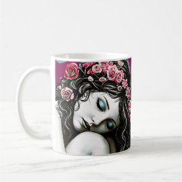 Blumenmaske - Portrait "Whimsical Nature" Kaffeetasse