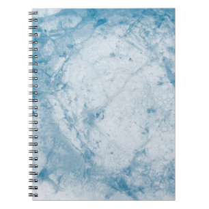 Blumenmatratze blau-weiß notizblock